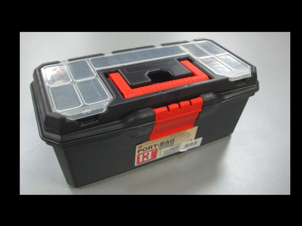 Toolzone Toolbox Maestro 13 with Organiser Sections and Carry Tray - Toolzone Kdptb093