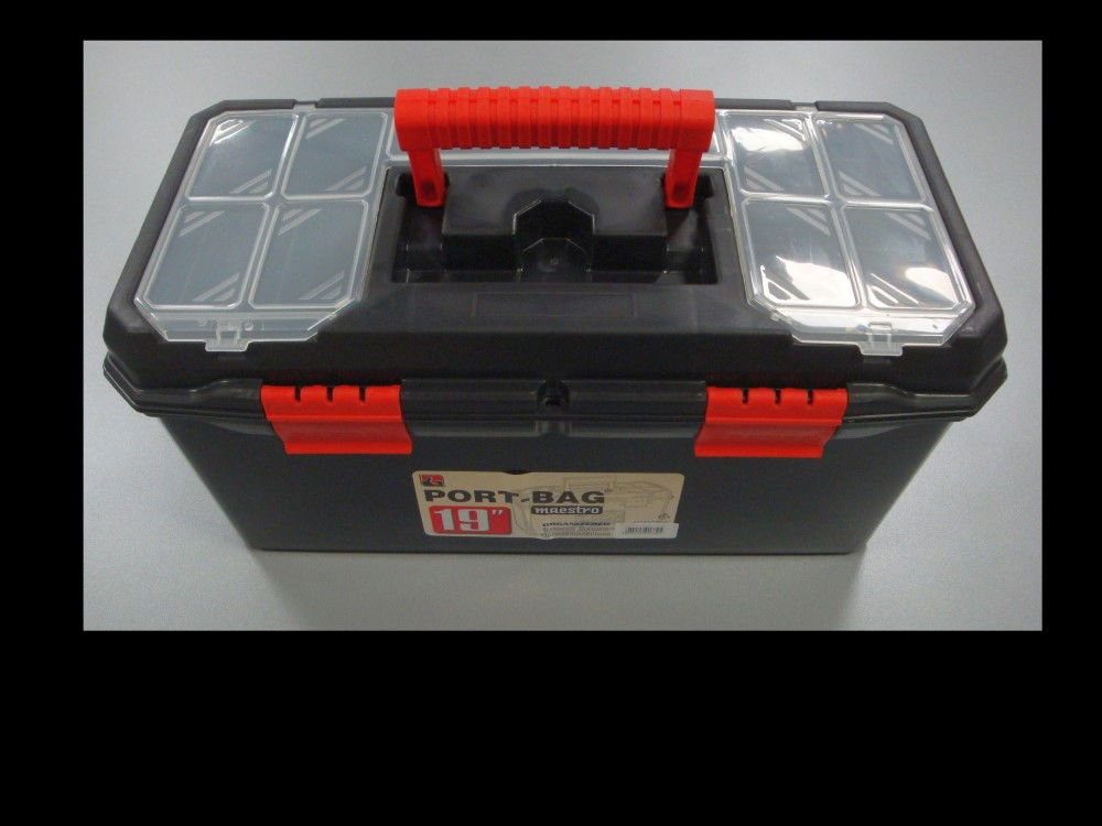 Toolzone Toolbox Maestro 19 with Organiser Sections and Carry Tray - Toolzone Kdptb095