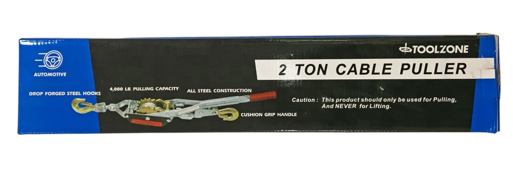 Toolzone Cable Puller 2 Ton 4000lb 4.5mm Cable 3m Length - Toolzone Kdptd025