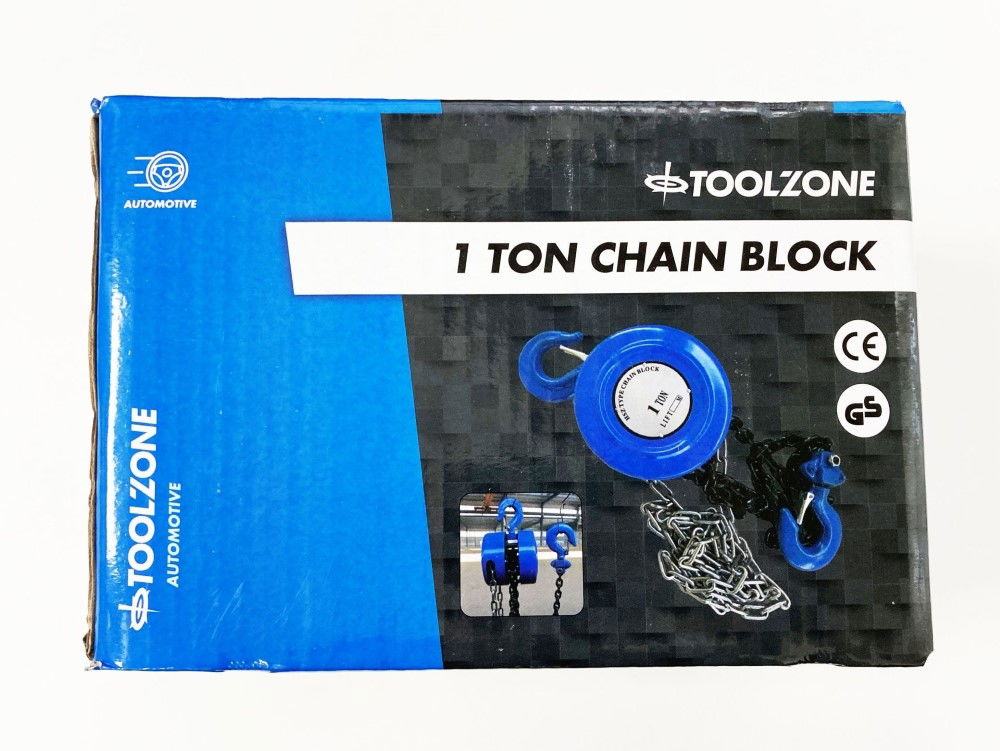 Toolzone Chain Block 1 Ton Lifting Height 3m Tuv Gs Approved - Toolzone Kdptd050