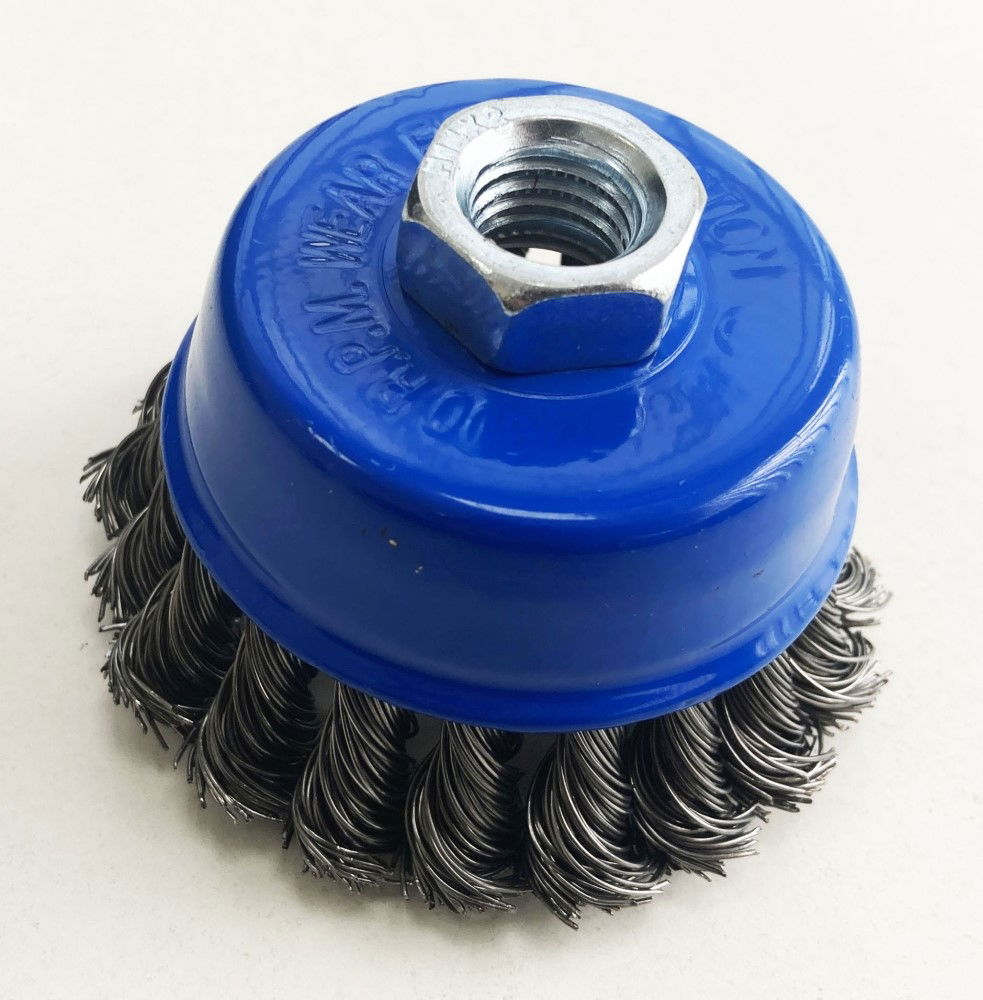 Toolzone Twist Knot Wire Cup Brush 3 M14 Thread - Toolzone Kdpwb001