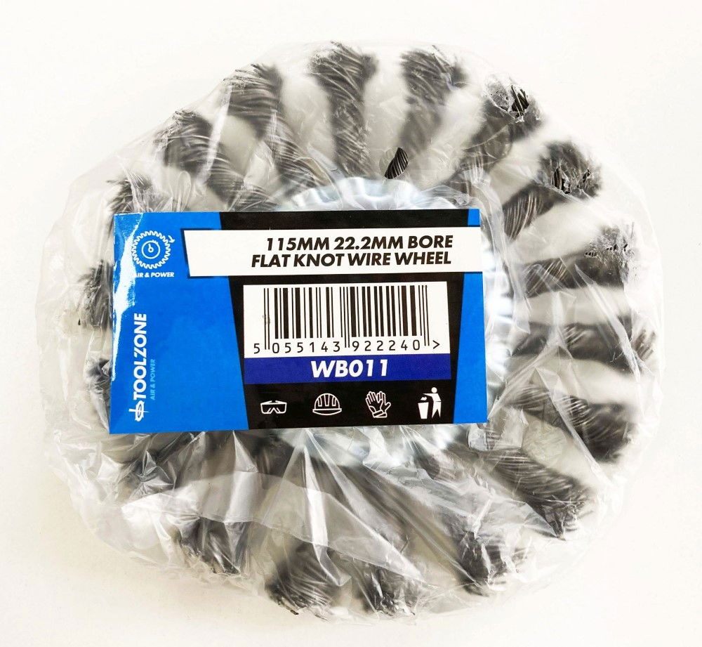 Toolzone Twist Knot Wire Wheel 115 X 22.2mm - Toolzone Kdpwb011