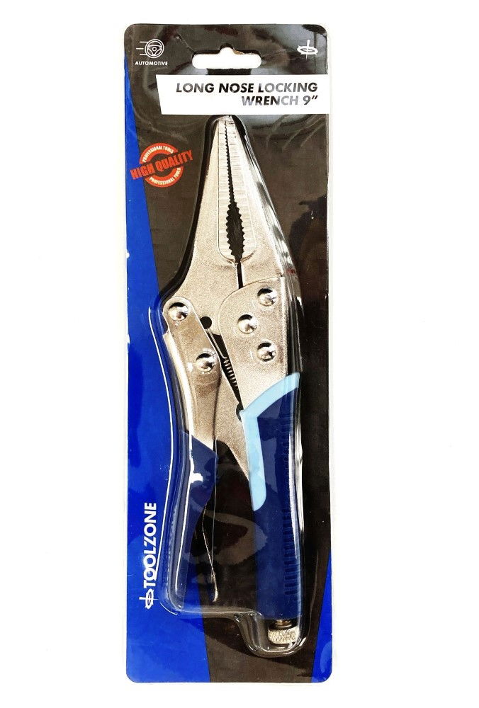 Toolzone Locking Wrench Long Nose 9 Softgrip - Toolzone Kdpwr177