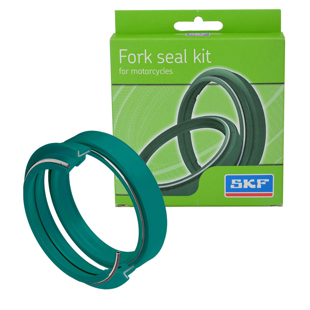 SKF SKF FORK OIL AND DUST SEAL KIT GREEN DUAL LIP HEAVY DUTY SHOWA 49MM HONDA/SUZUKI