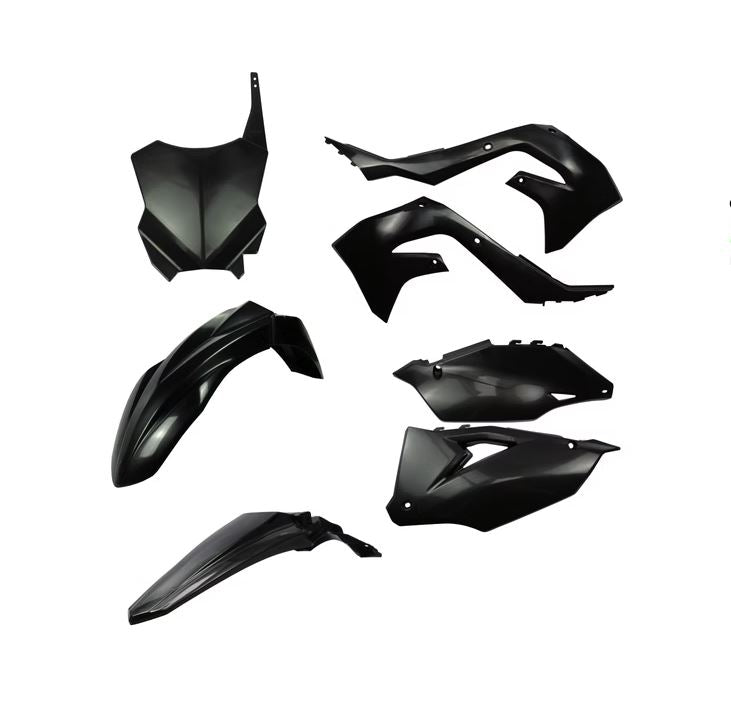 AMX Plastic Kit - Kawasaki KX250F 2021-2023 / KX450F 2019-2023 - Black