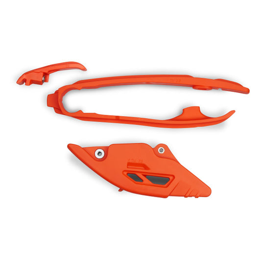 UFO Chain Guide and Swingarm Chain Slider Kit (Orange) KTM SX125 - SXF450 2023