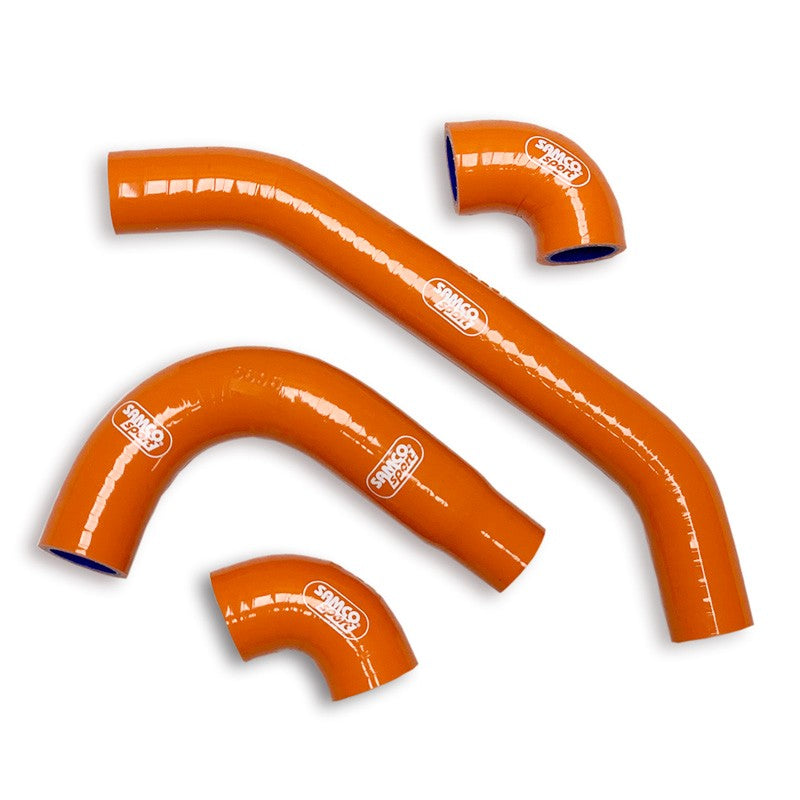 Samco Sport Coolant Hose 4 Piece Kit Orange 23-25 KTM Husq Gas 250 300 Oem Design Samco KTM-132-or