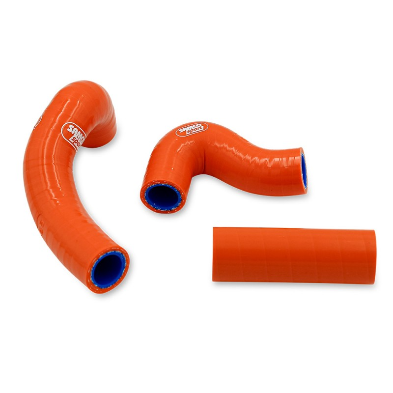 Samco Sport Coolant Hose 3 Piece Kit Orange 24-25 KTM Gas Husq 65 Oem Design Samco KTM-137-or