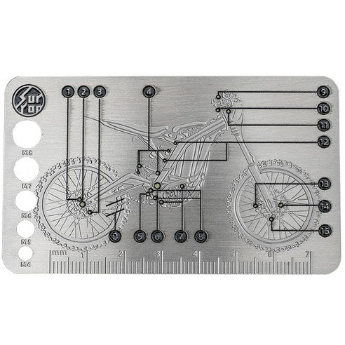 SUR-RON Torque Card and Bolt Size Guage Surron Light Bee X S