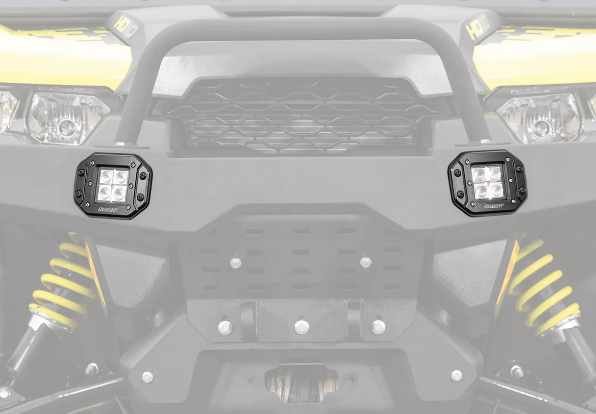SuperATV 3 Led Cube Lights Pair, Recessed, Flush Mount, Lb3-rl-001