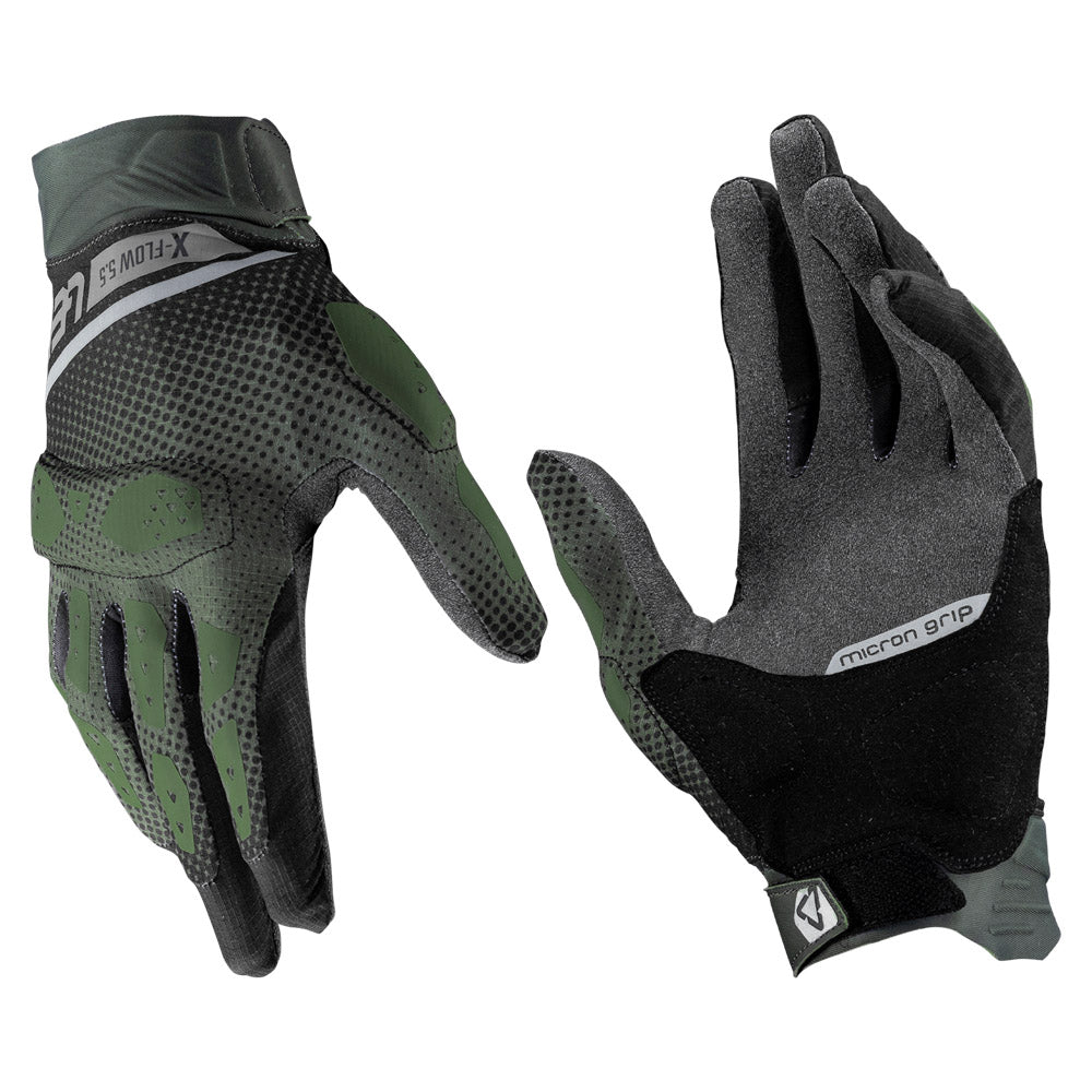 Leatt Glove Adventure 5.5 X-Flow Short Forest Green