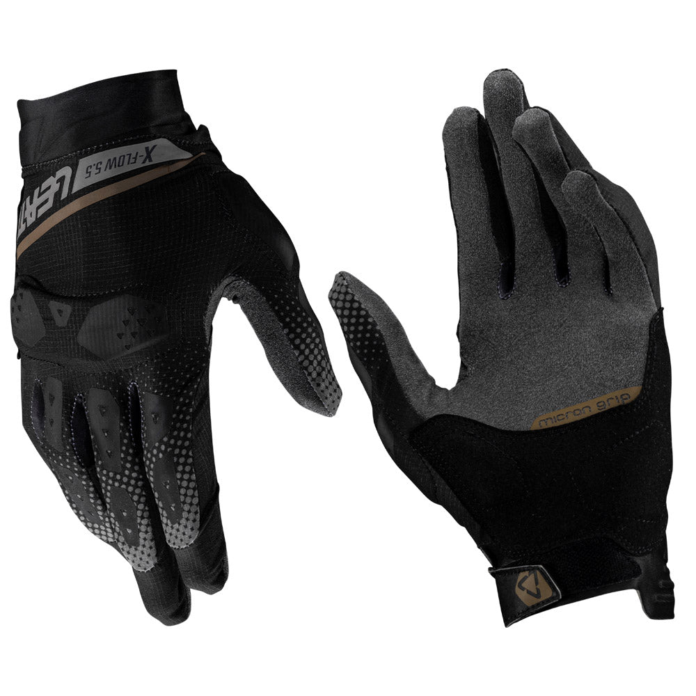 Leatt Glove Adventure 5.5 X-Flow Short Stealth Black/Grey M
