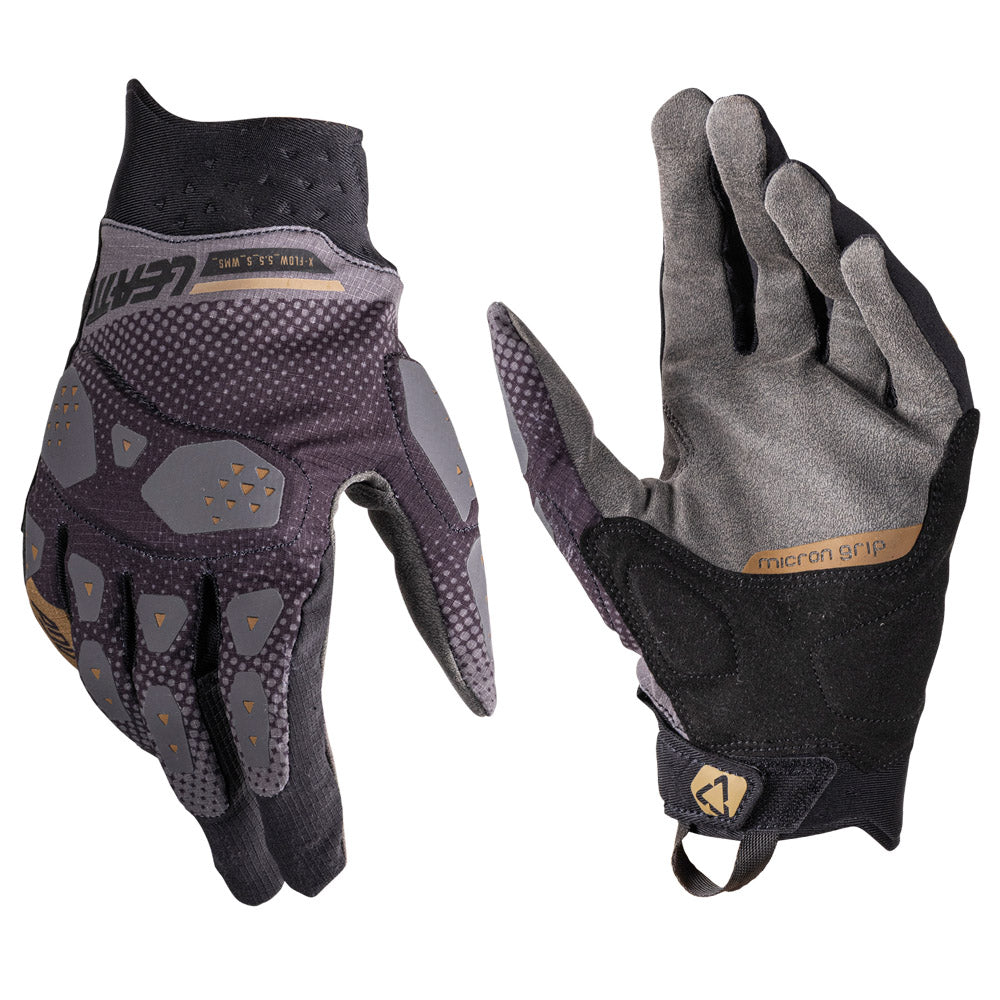Leatt Glove Adventure 5.5 X-Flow Short Women Stealth Black/Grey