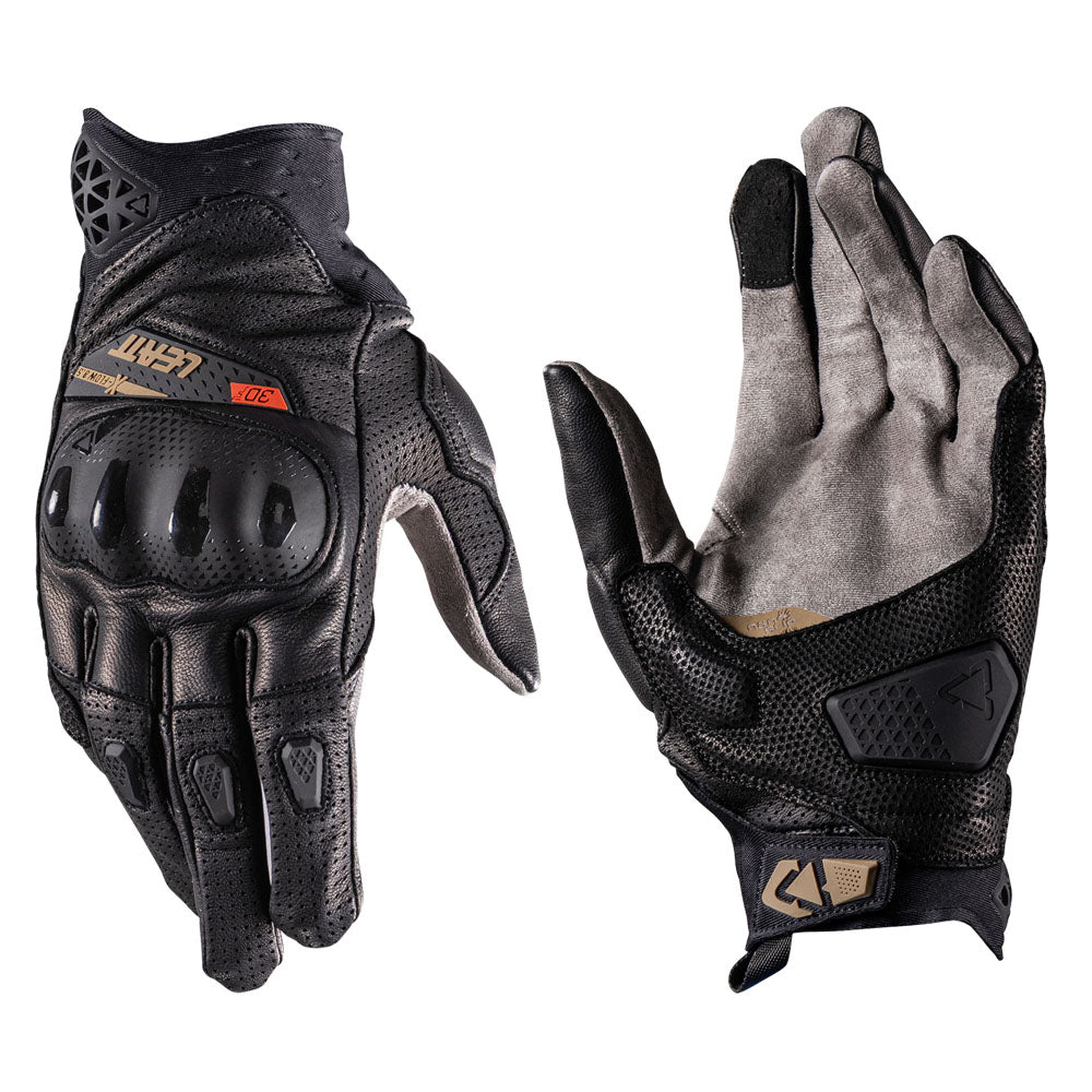 Leatt Glove Adventure 8.5 X-Flow Short Stealth Black/Grey XXL