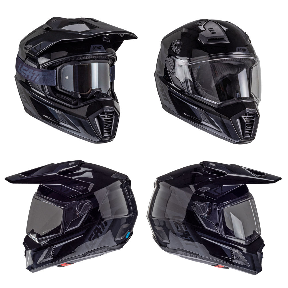 LEATT HELMET ADVENTURE 8.5 V25 STEALTH  BLACK  M