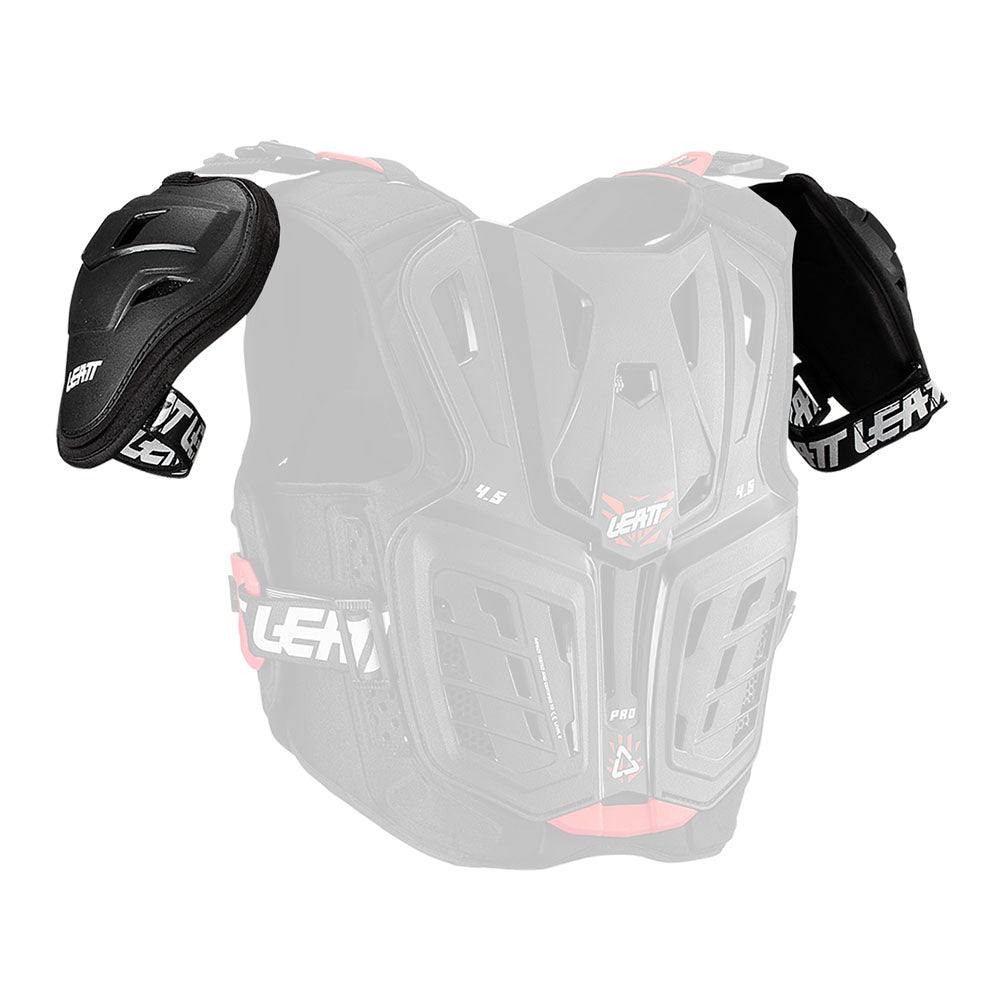 LEATT SHOULDER GUARDS 4.5 PRO JUNIOR BLACK PAIR  BLACK