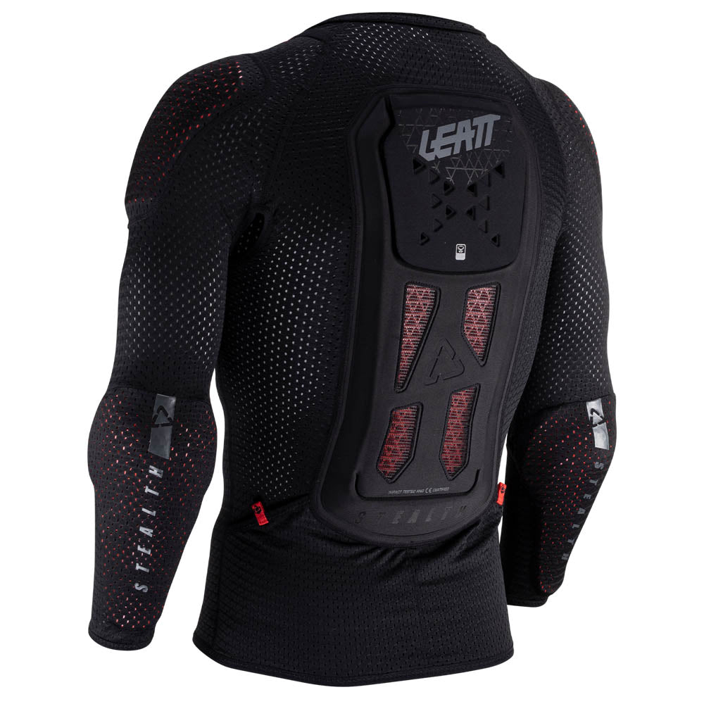 LEATT BODY PROTECTOR REAFLEX STEALTH BLACK  BLACK  S