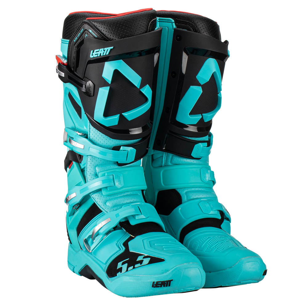 LEATT BOOT 5.5 FLEXLOCK FUEL  LIGHT BLUE  EU45.5