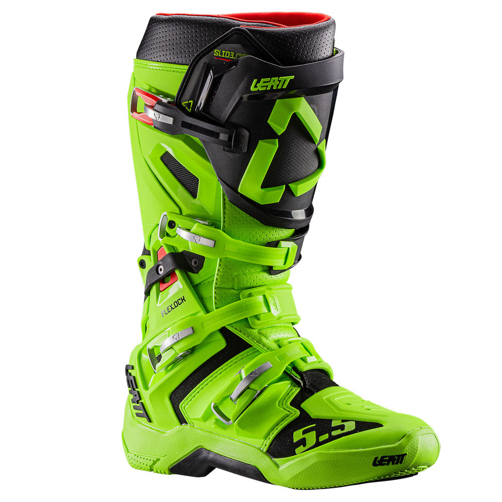 Leatt BOOT 5.5 FLEXLOCK LIME GREEN EU44.5 Green 