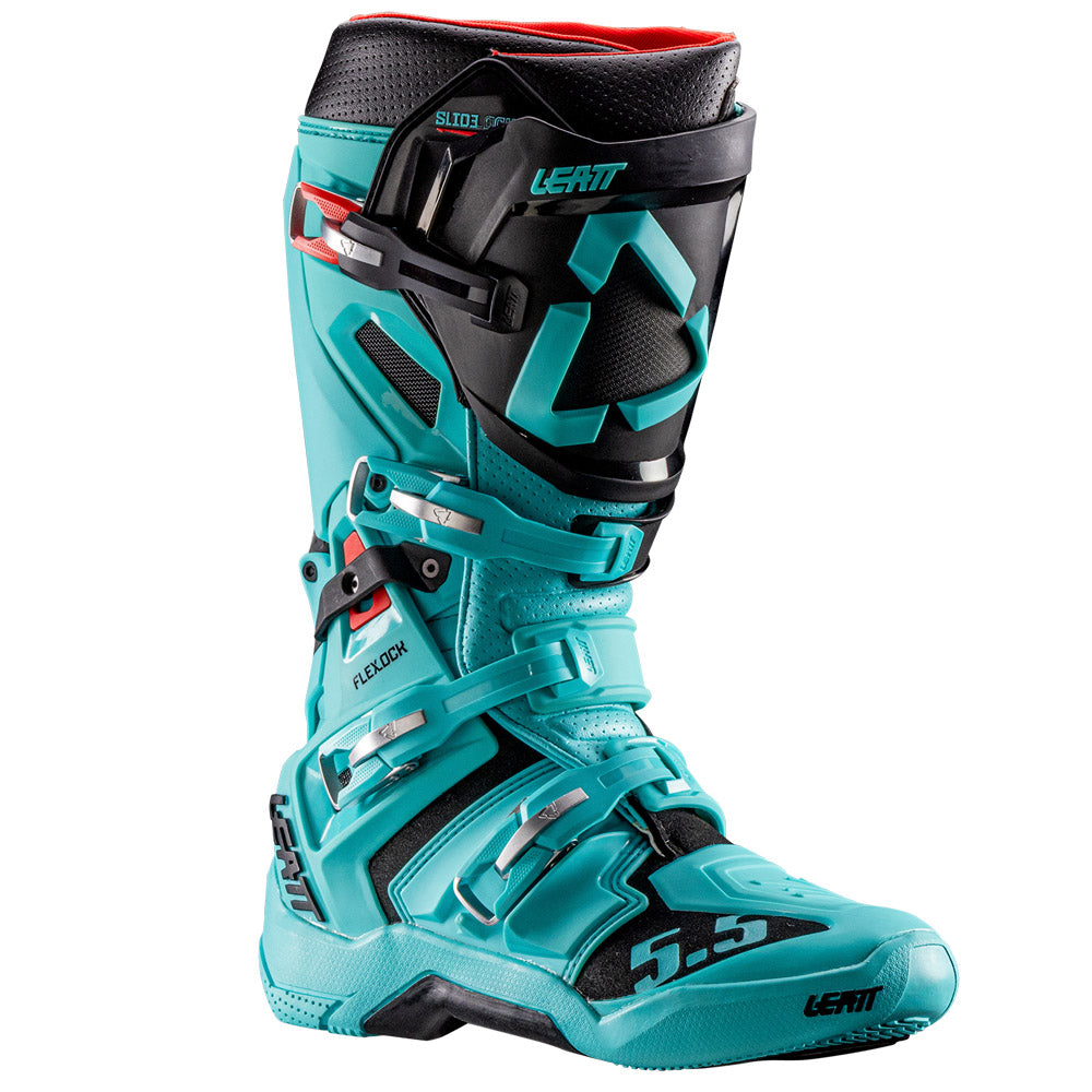 Leatt BOOT 5.5 FLEXLOCK TEAL EU45.5 Light Blue 