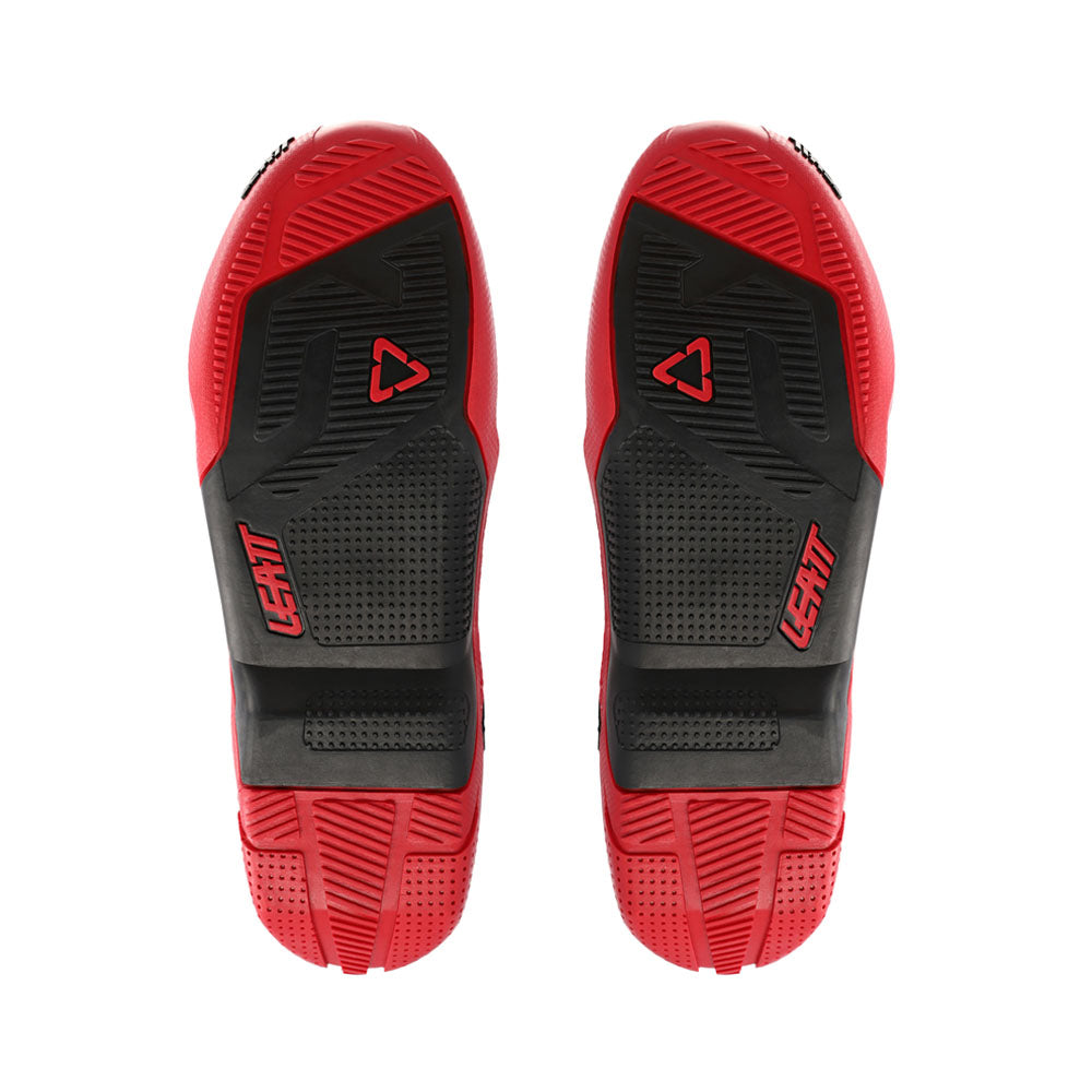 LEATT BOOT SOLE 4.5/5.5 UK7/8 PAIR  RED  EU42|EU43