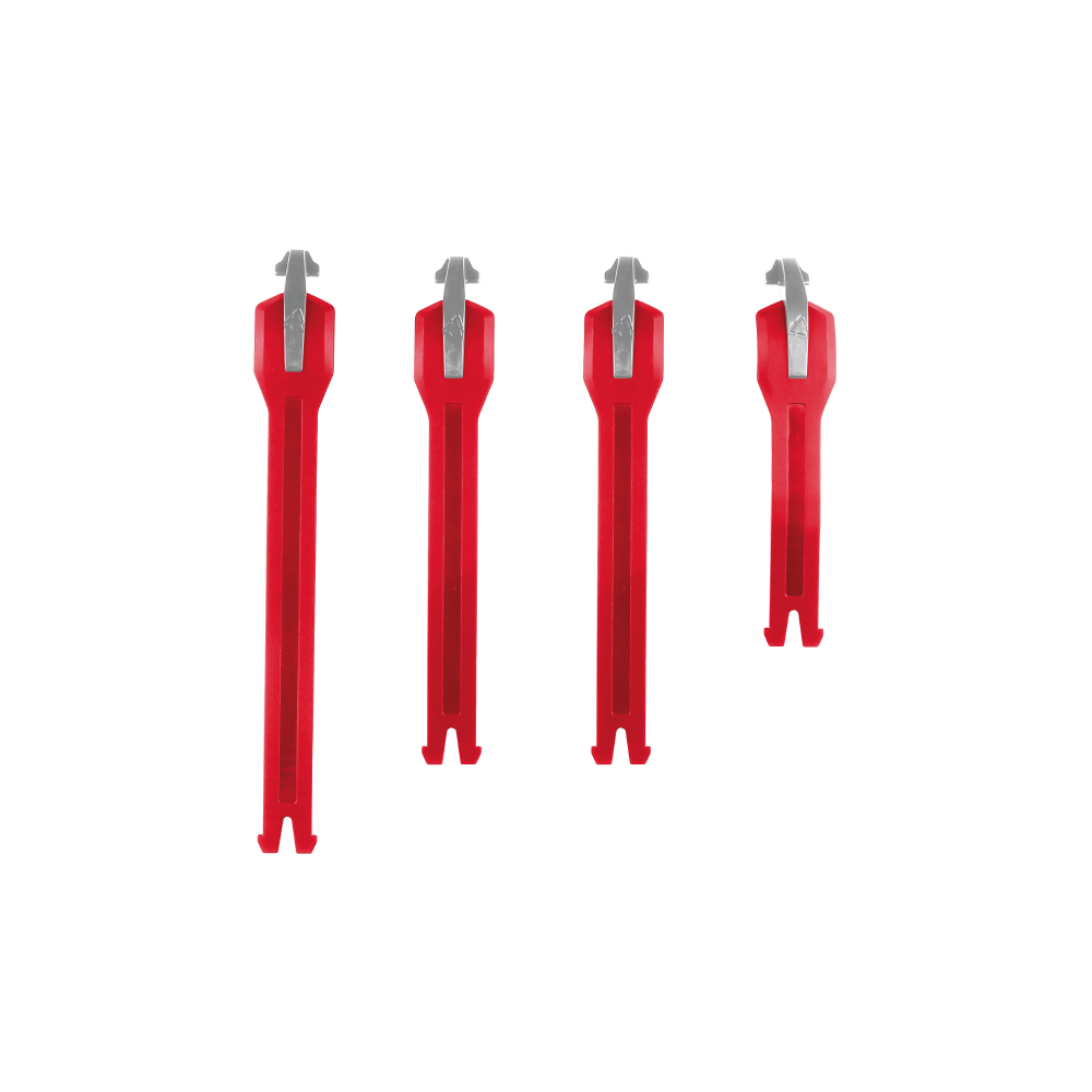 LEATT BOOT STRAP KIT GPX 5.5 FLEXLOCK 4PC  RED