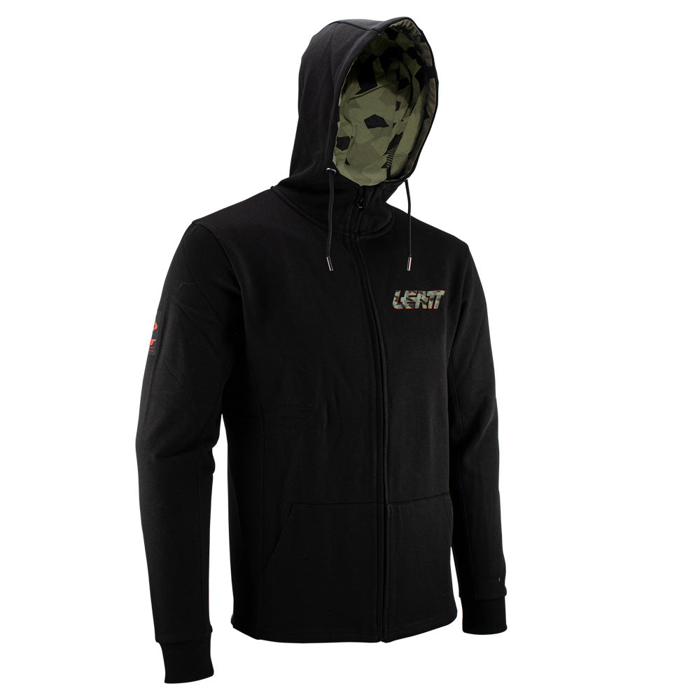 LEATT HOODIE CAMO  BLACK  L
