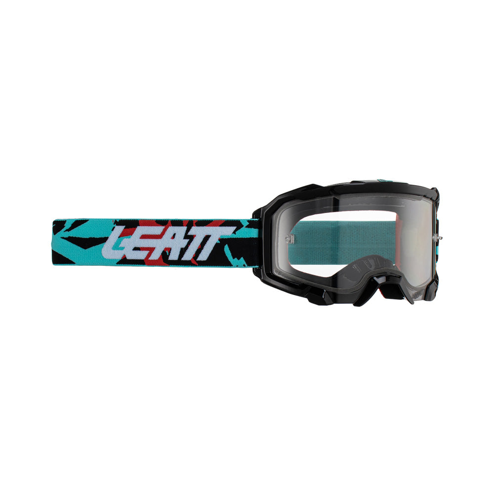 LEATT GOGGLE VELOCITY 4.5 FUEL - CLEAR LENS  LIGHT BLUE