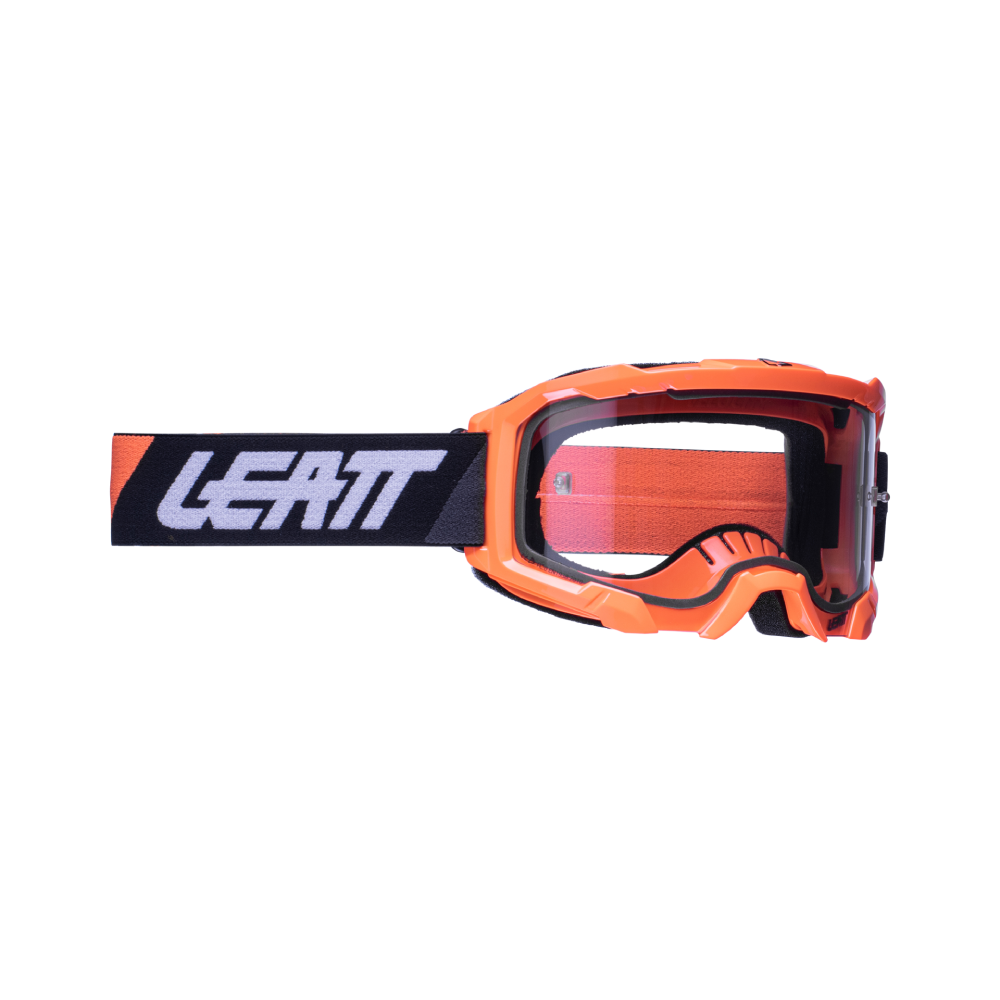 LEATT GOGGLE VELOCITY 4.5 NEON ORANGE - CLEAR LENS  FLUORESCENT ORANGE