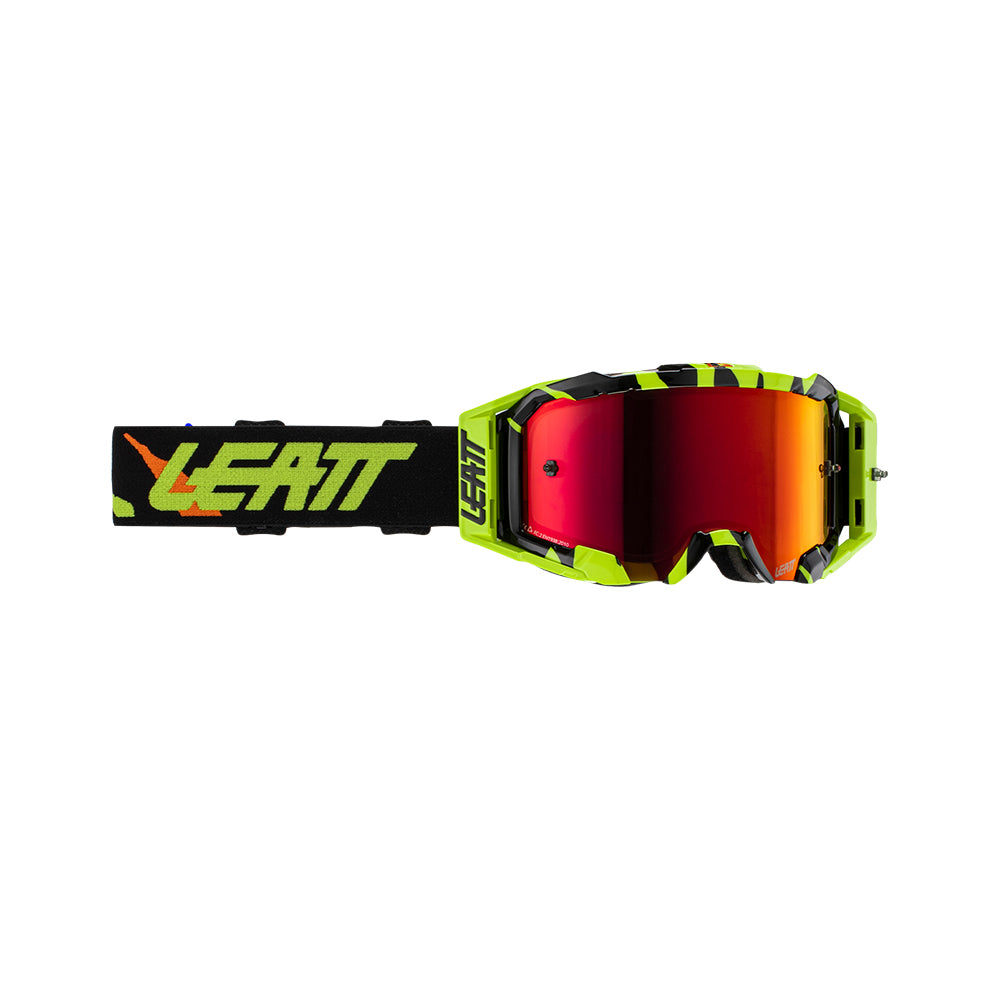 Leatt Goggle Velocity 5.5 Iriz Tiger - Red Lens  Fluorescent Green