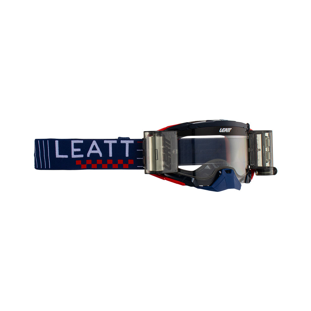 LEATT GOGGLE VELOCITY 5.5 ROLL-OFF ROYAL - CLEAR LENS  BLUE