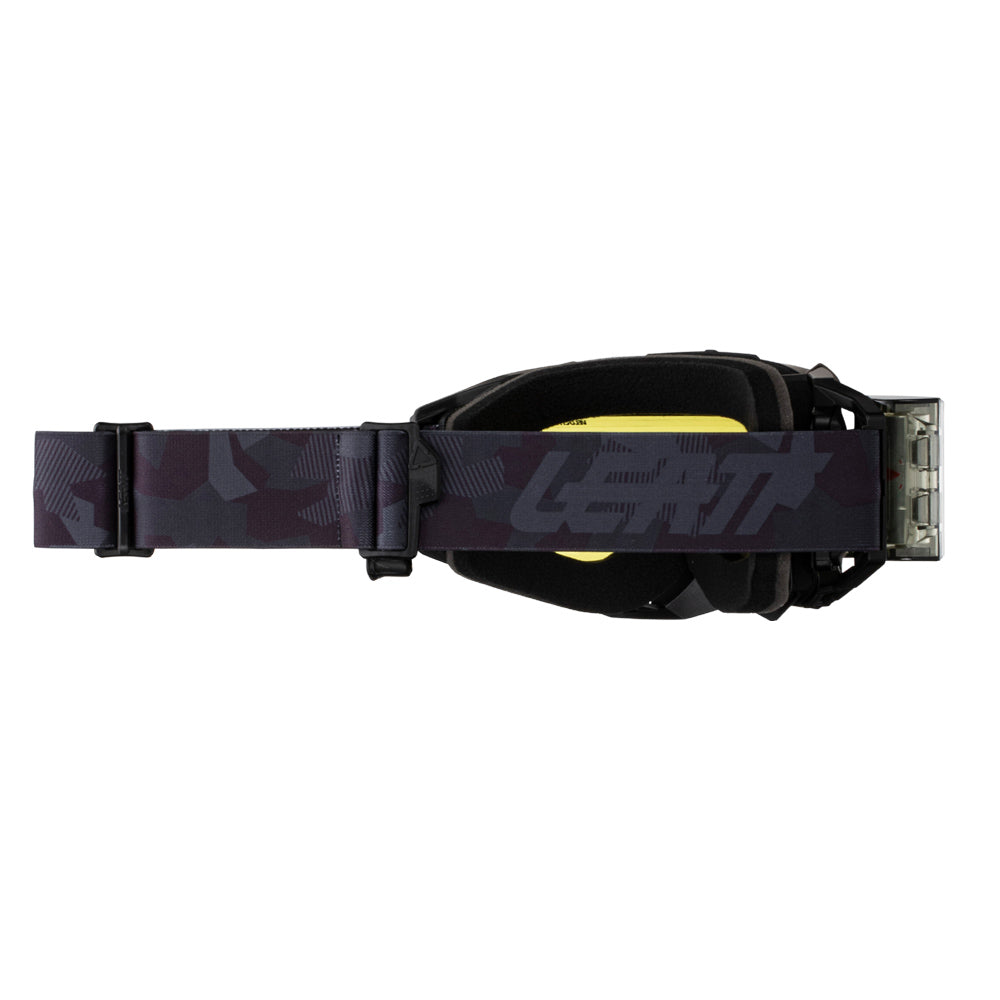 Leatt Goggle Velocity 5.5 Roll-Off Stealth - Yellow Lens  Grey