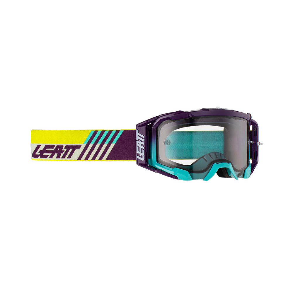 LEATT GOGGLE VELOCITY 5.5 INDIGO - LIGHT GREY LENS  PURPLE
