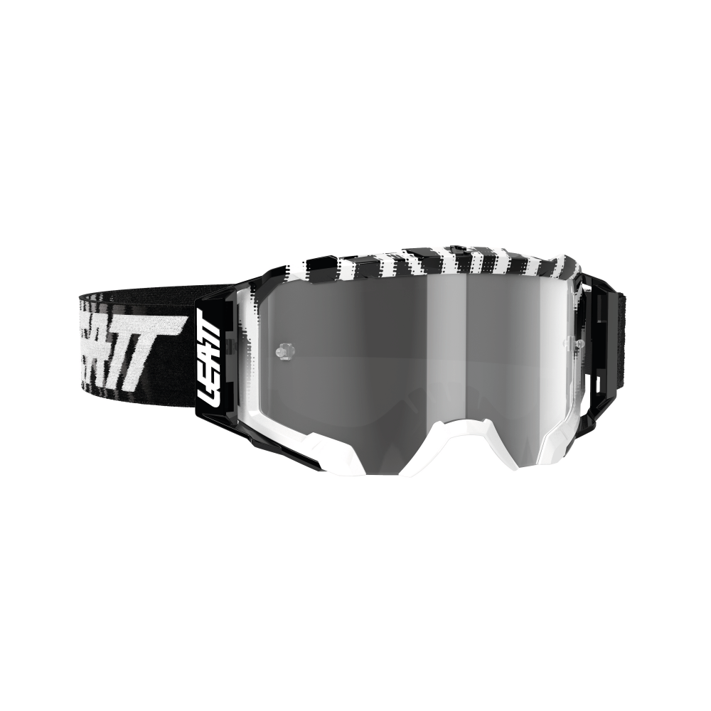 Leatt Goggle Velocity 5.5 Zebra - Light Grey Lens  Black
