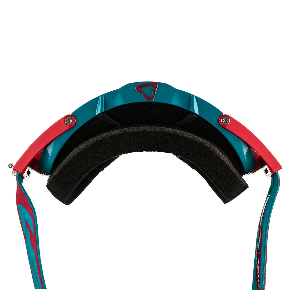 LEATT GOGGLE VELOCITY 6.5 IRIZ RED/TEAL - BRONZE LENS (r)  BLUE
