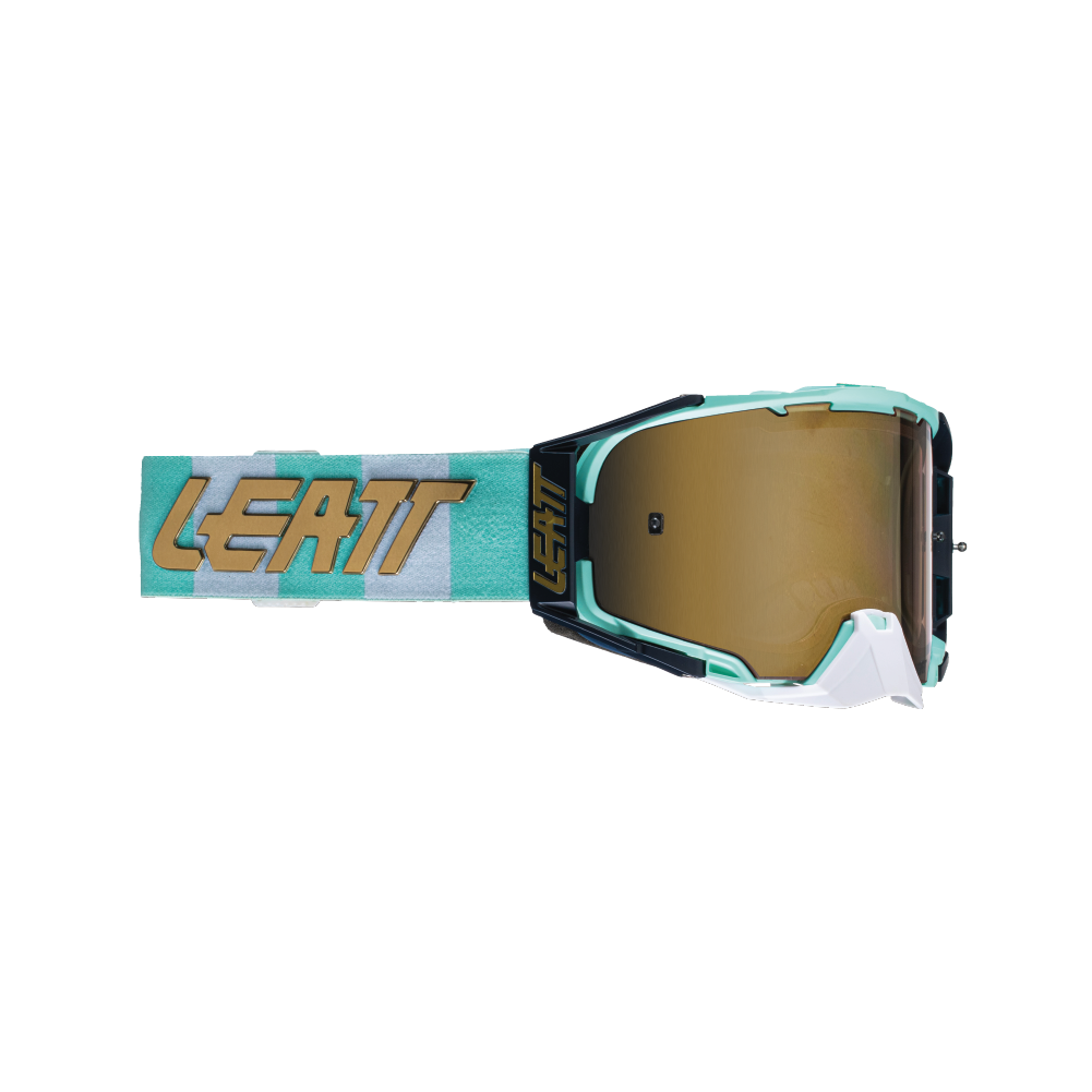 LEATT GOGGLE VELOCITY 6.5 IRIZ ICE - BRONZE LENS  MINT