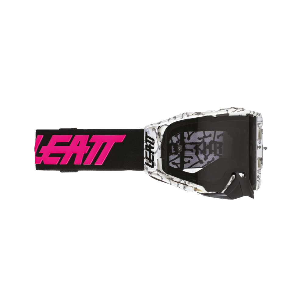 LEATT GOGGLE VELOCITY 6.5 BONES - SMOKE LENS  BLACK