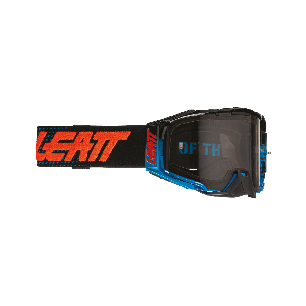 LEATT GOGGLE VELOCITY 6.5 NEON BLURINGE - LIGHT GREY LENS  ORANGE