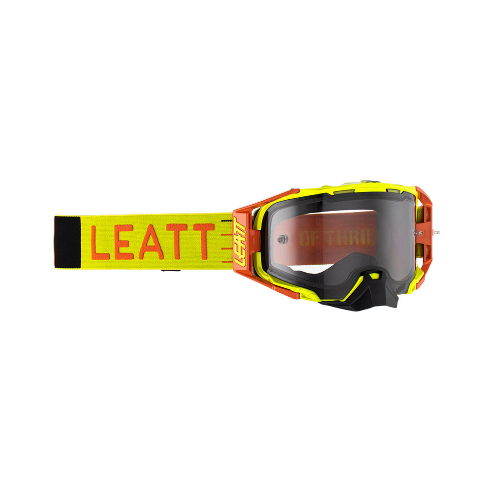 LEATT GOGGLE VELOCITY 6.5 CITRUS - LIGHT GREY LENS  FLOURESCENT YELLOW