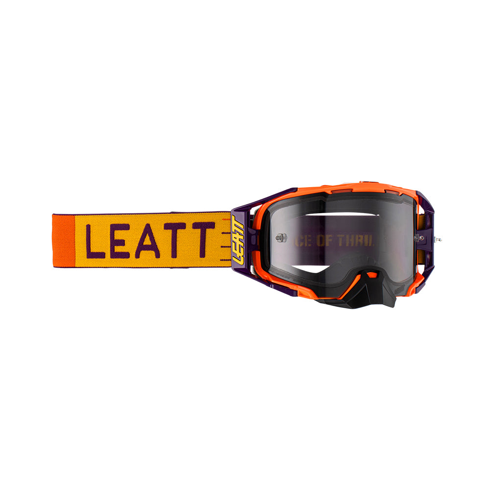 LEATT GOGGLE VELOCITY 6.5 INDIGO - LIGHT GREY LENS  PURPLE