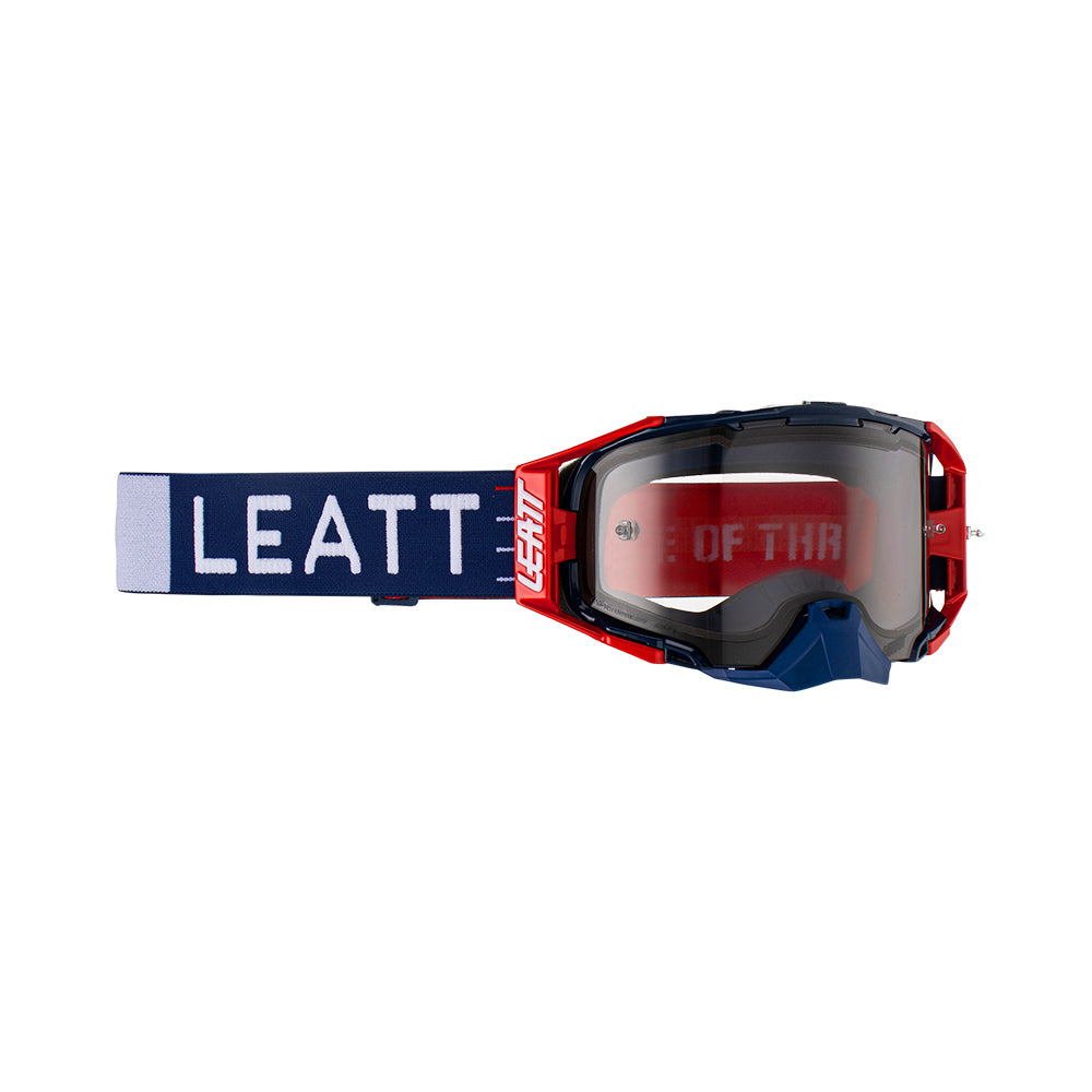 LEATT GOGGLE VELOCITY 6.5 ROYAL - LIGHT GREY LENS  BLUE