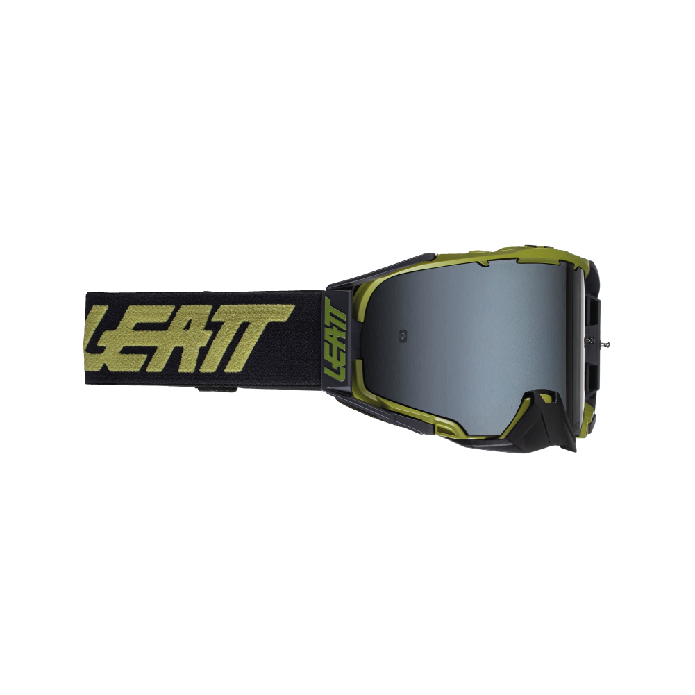LEATT GOGGLE VELOCITY 6.5 DESERT SAND/LIME - PLATINUM LENS  SAND