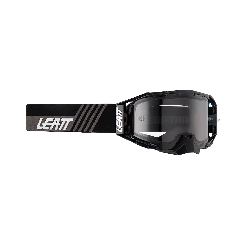 LEATT GOGGLE VELOCITY 6.5 STEALTH - LIGHT GREY LENS  GREY
