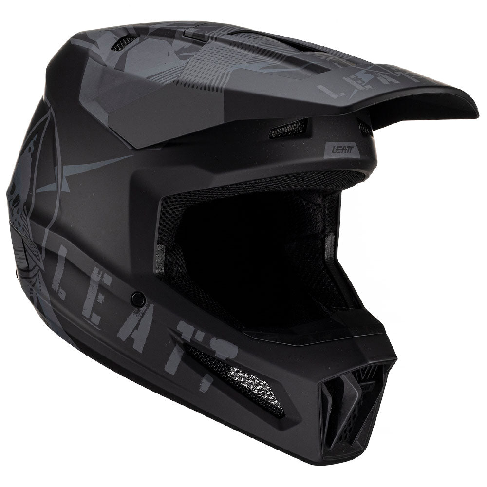 LEATT HELMET MOTO 2.5 V24 STEALTH  GREY  M