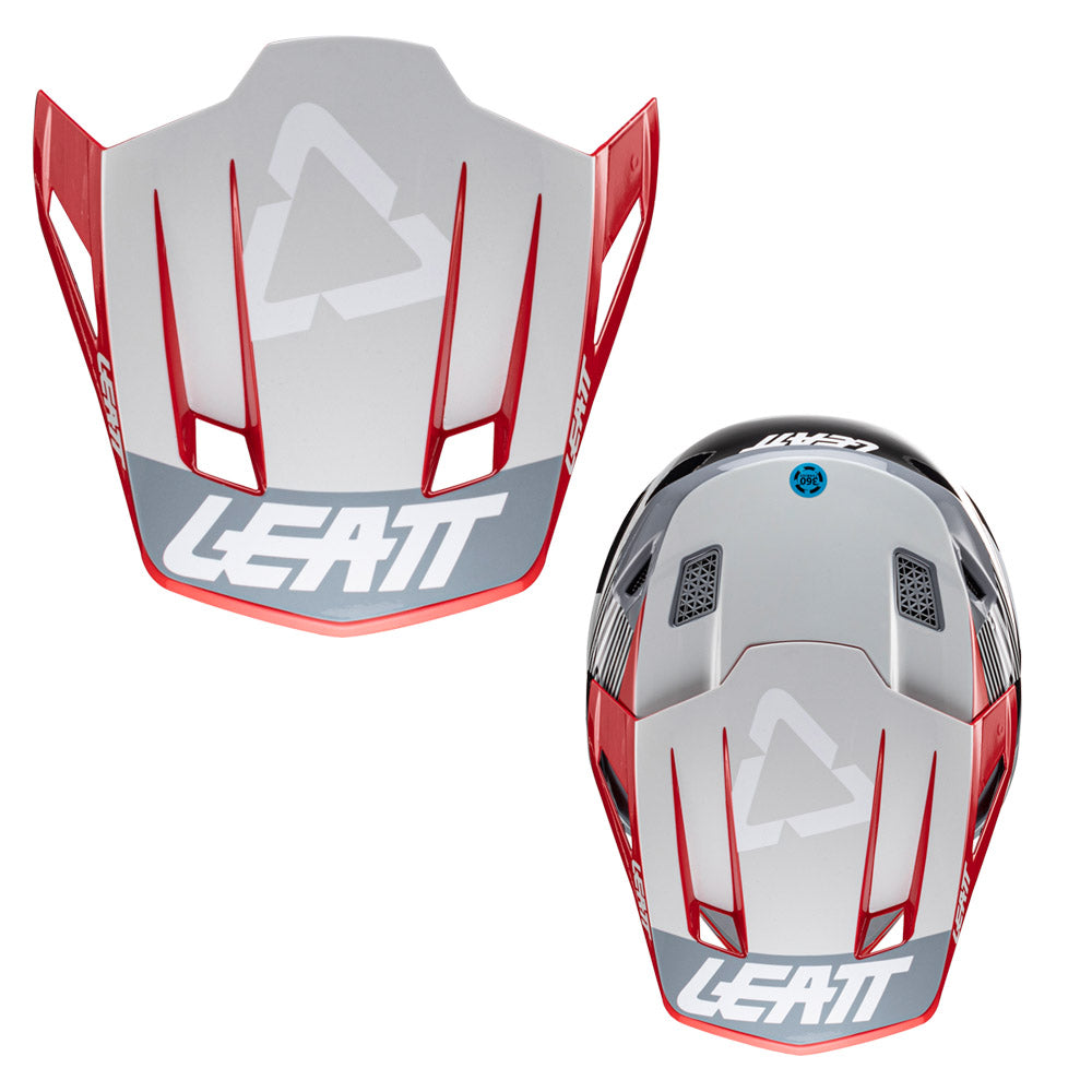 LEATT HELMET MOTO 8.5 V24 FORGE INCLUDES 5.5 GOGGLE + HELMET BAG  GREY  M
