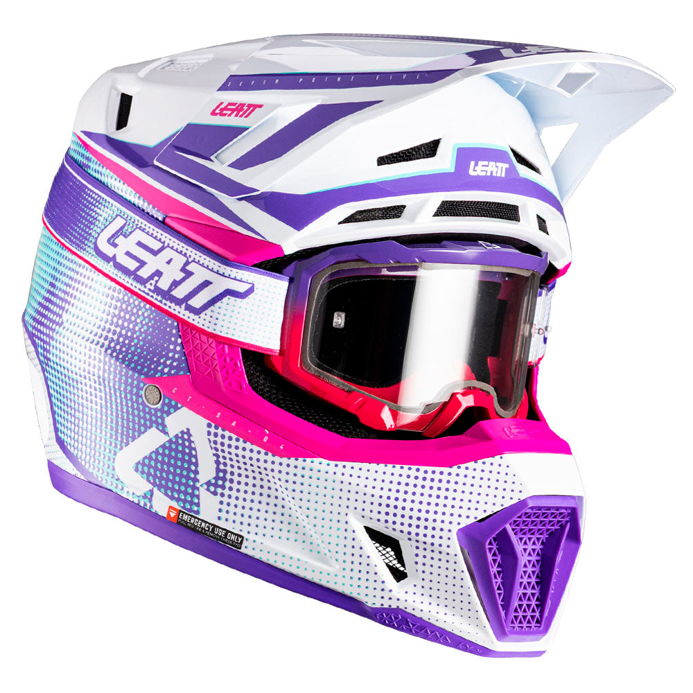 Leatt HELMET MOTO 7.5 V26 PURPLE XS Purple 