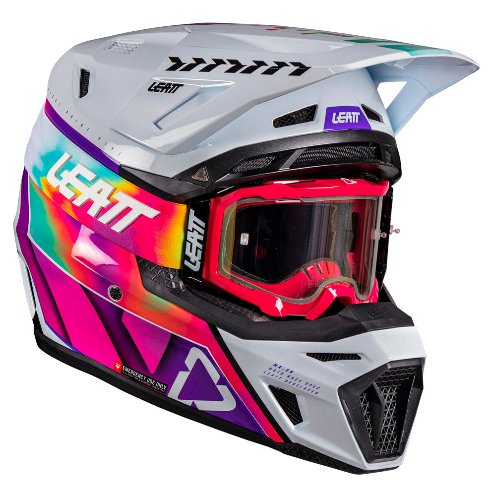 Leatt HELMET MOTO 8.5 V26 PINATA TEAL M Light Blue 