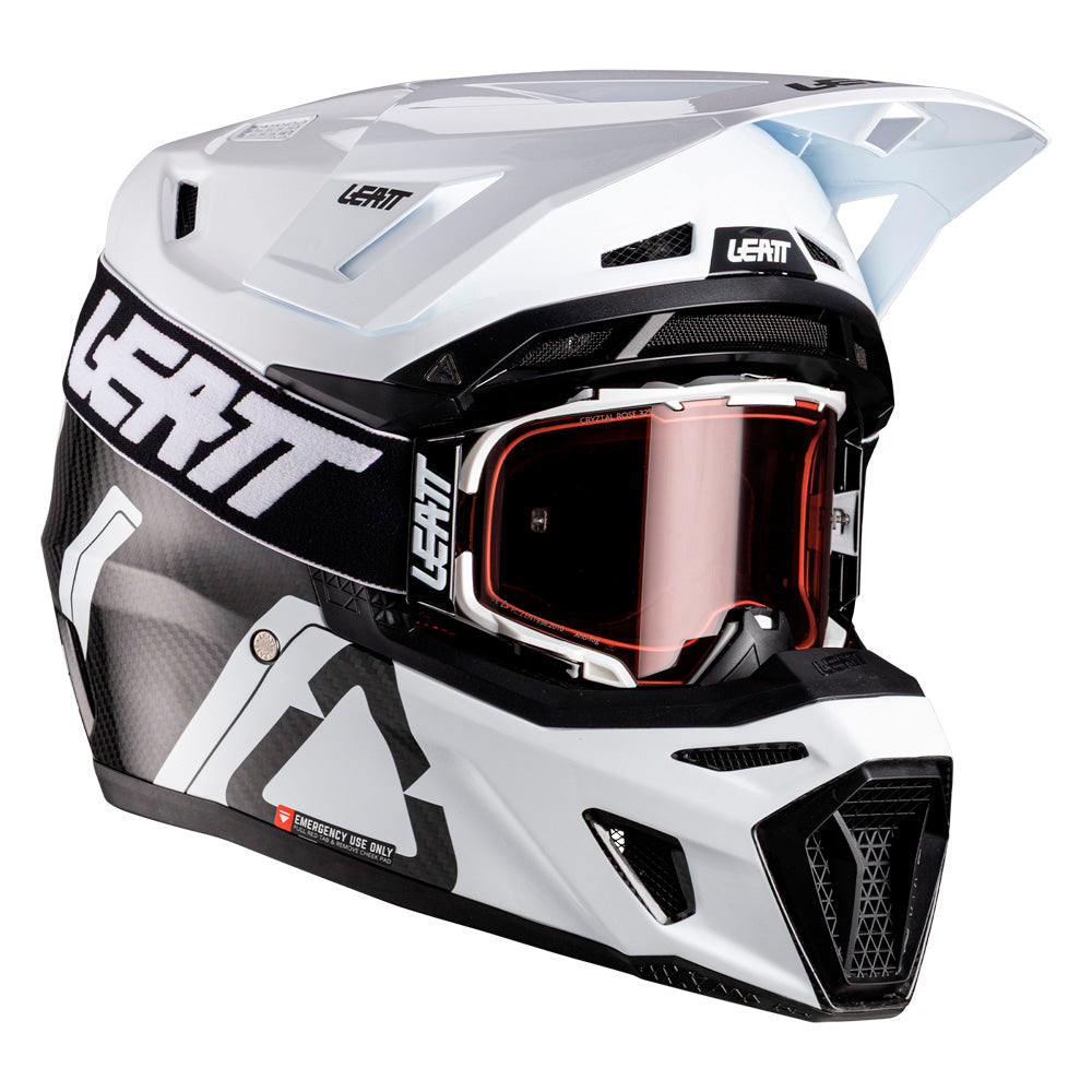 Leatt HELMET MOTO 9.5 V26 CARBON/WHITE M White 