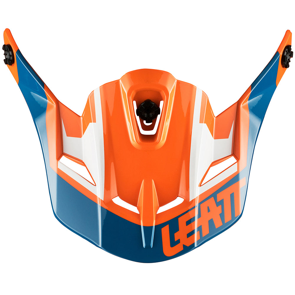 LEATT HELMET PEAK GPX 4.5 JR V22 ORANGE/DENIM  ORANGE  JR