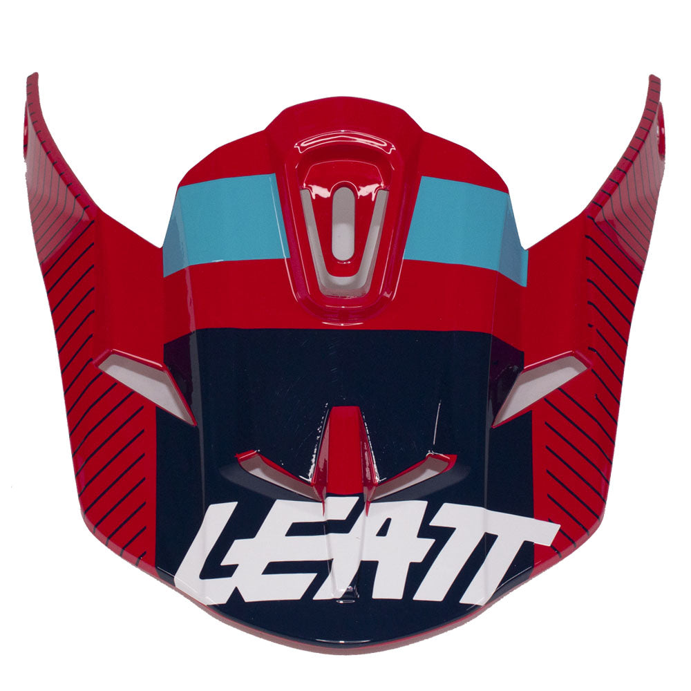 LEATT HELMET PEAK GPX 4.5 JR V19.3 RED/TEAL  RED  JR